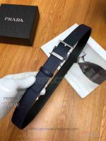 AAA Quality Prada Adjustable And Reversible Leather Belt - SS Buckle